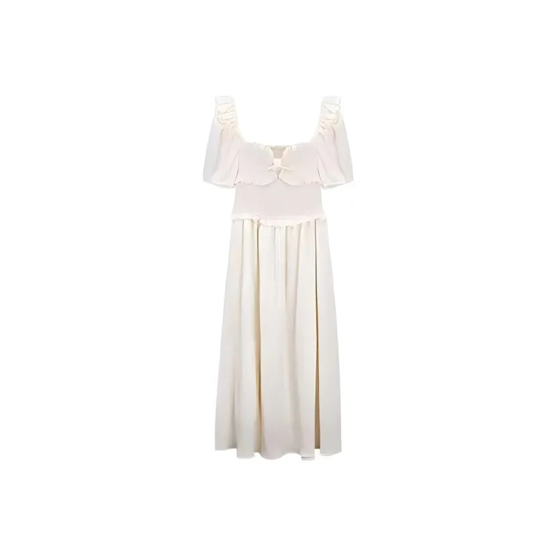 KEAB Short Sleeved Dresses Women's Apricot-0