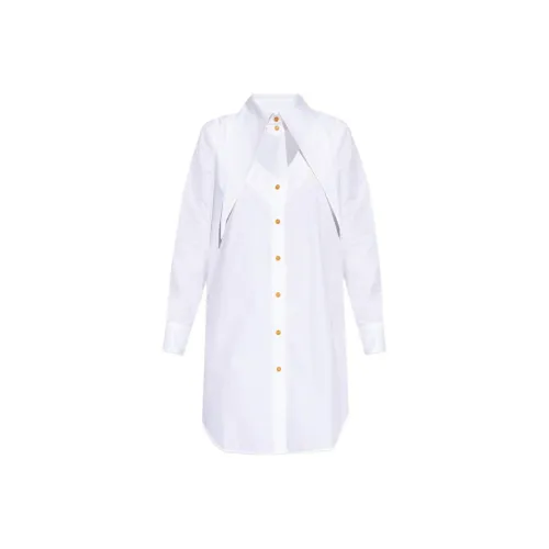 Vivienne Westwood Oversized Pointed Collar Cut Out Shirt