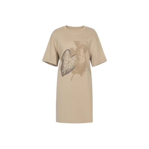 XG Short Sleeved Dress Women's Light Beige