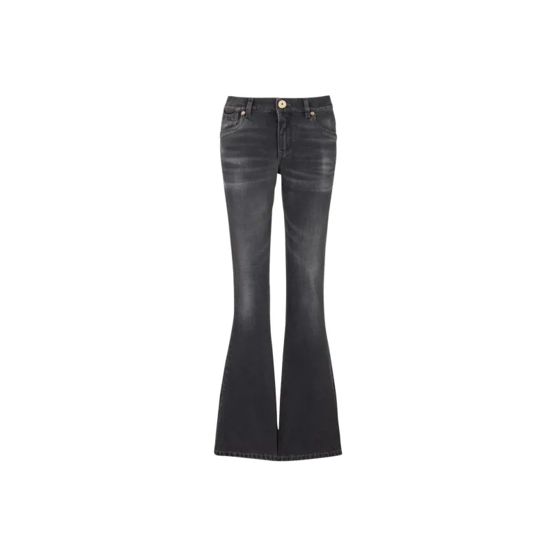 BALMAIN Western Low rise Bootcut Jeans-0