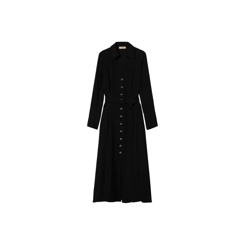 Twinset Georgette Midi Shirt Dress-0