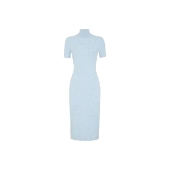 FENDI FF-jacquard Midi Dress