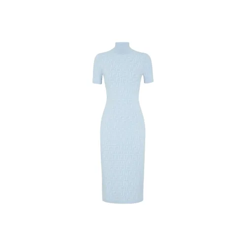 FENDI FF jacquard Midi Dress