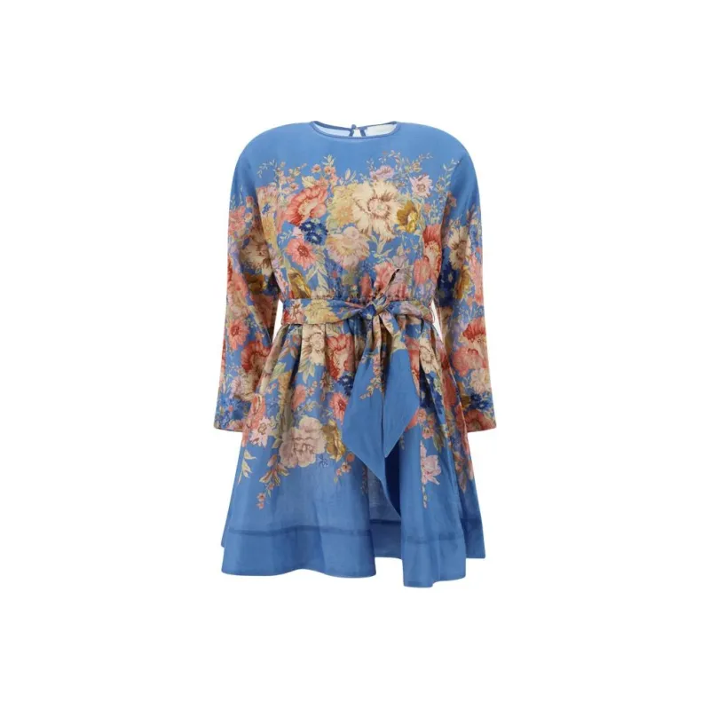 Zimmermann Long-Sleeved Dresses Women's Blue-0