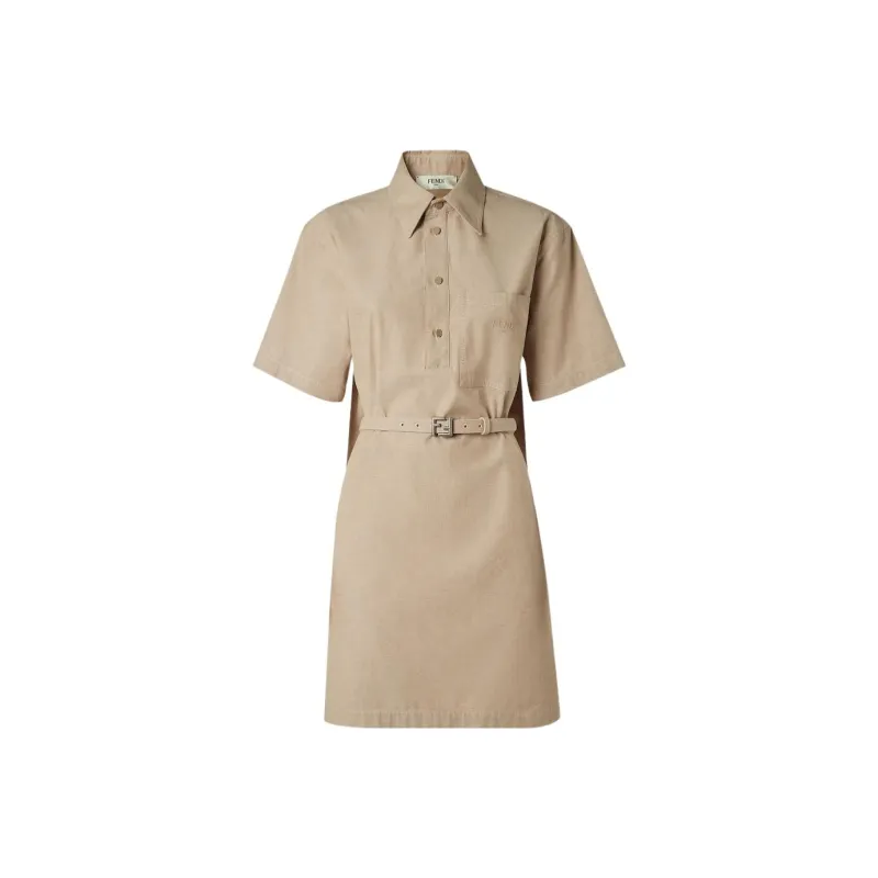 FENDI Belted Mini Dress-0
