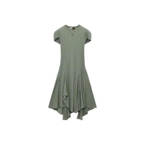 LOEWE SS25 Short Sleeved Dress Women's Green