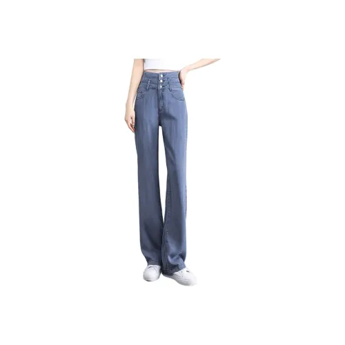 Mo Han Yi Mei Jeans Women's Denim Blue