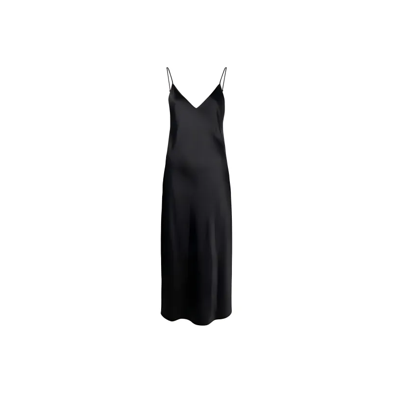 Joseph Clea Silk Satin Flared Dress-0