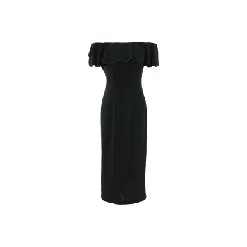 BESIONIA SS25 Short Sleeved Dresses Women's Black
