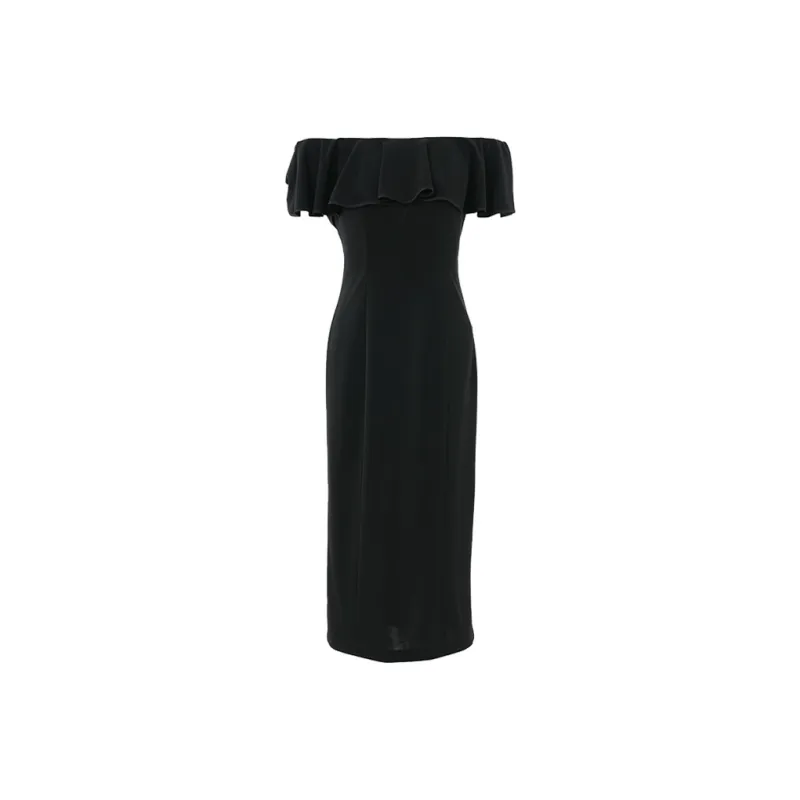 BESIONIA SS25 Short Sleeved Dresses Women's Black-0