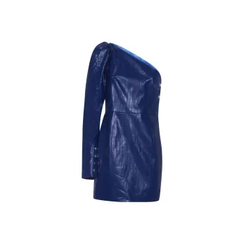 Rotate Long-Sleeved Dresses Women's Blue
