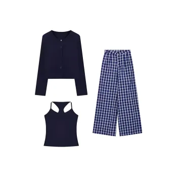Mlpstudio Casual Suit Women's Navy Blue