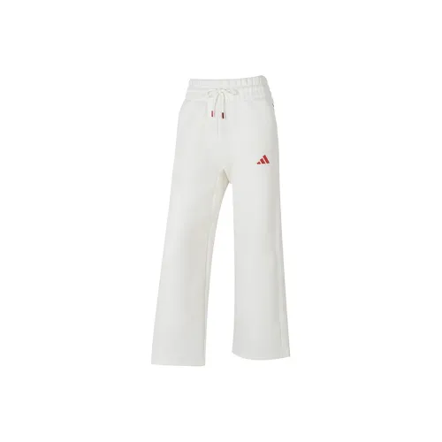 Adidas Knitted Sports Pants Women's White
