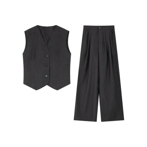 VIMLY Business Suits Women's Dark Gray