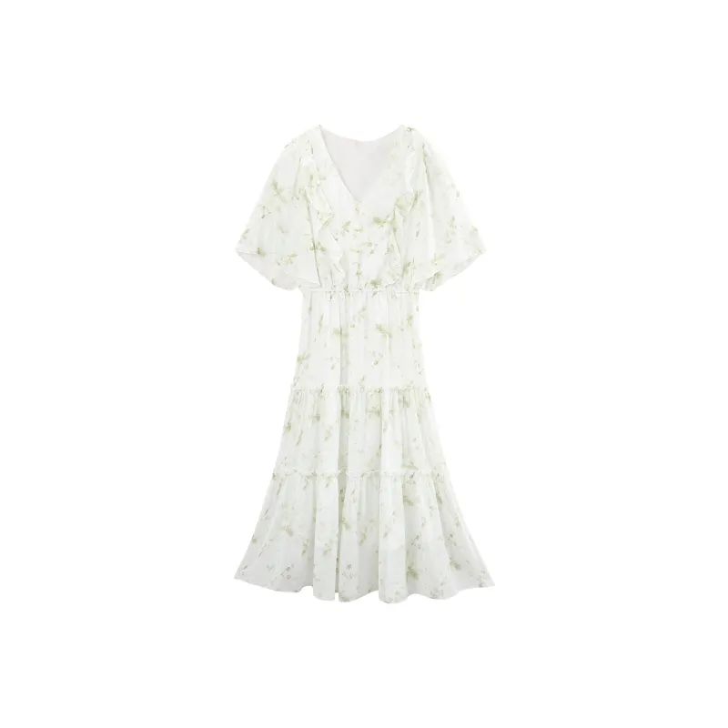 A Paradise For Awakening Short Sleeved Dress Women's-17