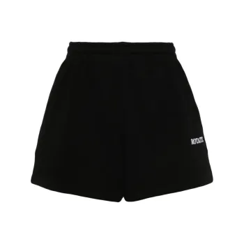 Rotate Logo Embroidered High Waist Shorts