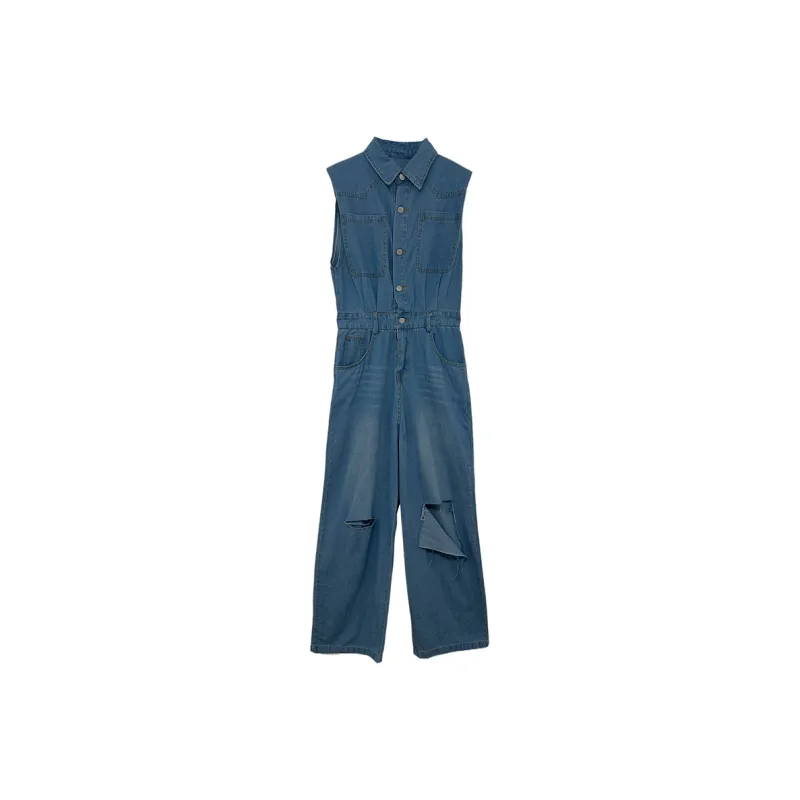 Icicofficial Jumpsuit Women's Blue-0
