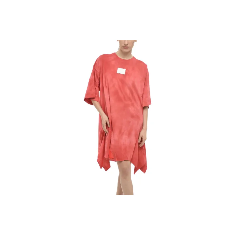 Maison Margiela Short Sleeved Dresses Women's Pink-0