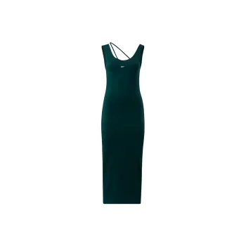 Reebok CL WDE COTTON MIDI DRESS Sleeveless Dress Women's Forest Green