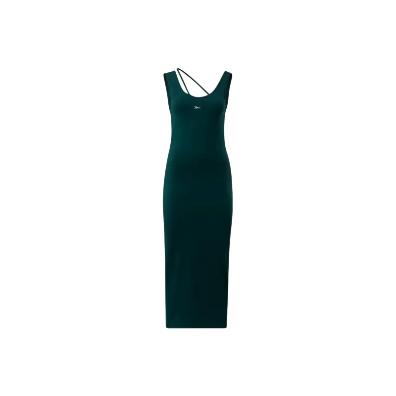 Reebok CL WDE COTTON MIDI DRESS Sleeveless Dress Women's Forest Green-0