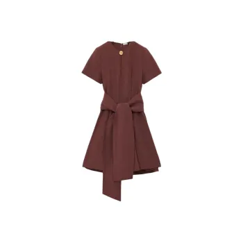 LOEWE Short Sleeved Dress Women's Brown