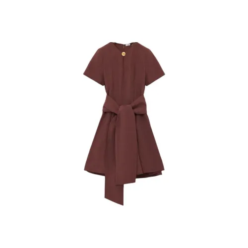 LOEWE Short Sleeved Dress Women's Brown