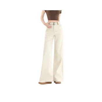 FAWENXIANGZI Jeans Women's Ecru