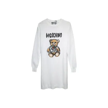 MOSCHINO Long Sleeved Dresses Women's White