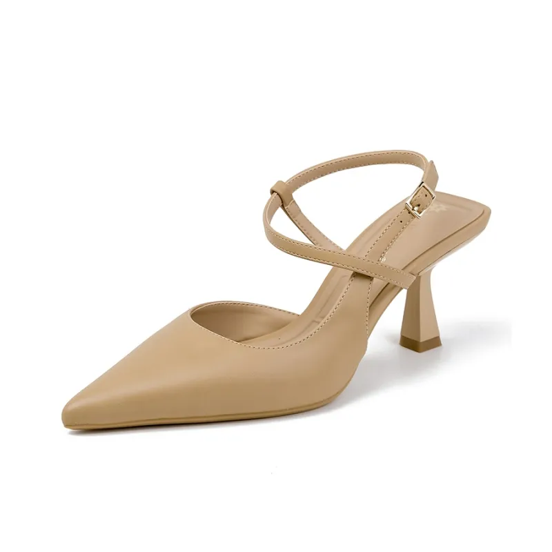 TATAYA High Heels Women's Ecru, Apricot-5