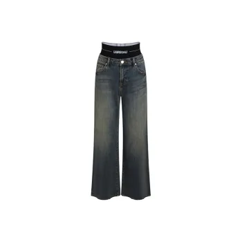 LIUREGALI Jeans Women's Navy Blue