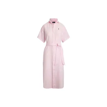 Polo Ralph Lauren SS25 Short Sleeved Dress Women's Pink