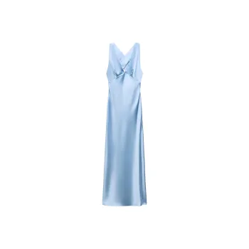 ZARA Sleeveless Dress Women's Sky Blue