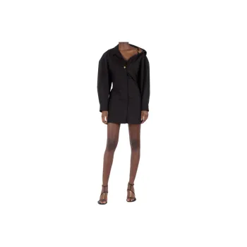 Jacquemus Asymmetric neck Shirt Minidress