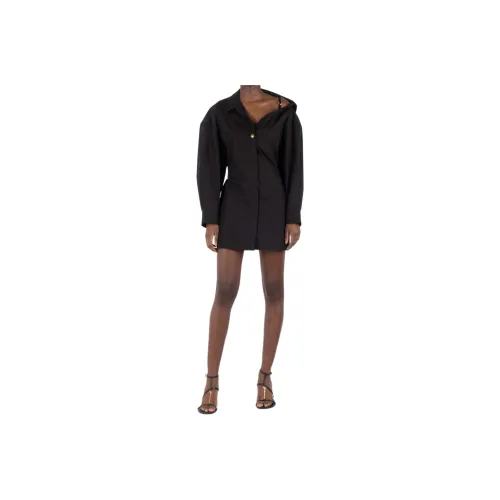 Jacquemus Asymmetric neck Shirt Minidress
