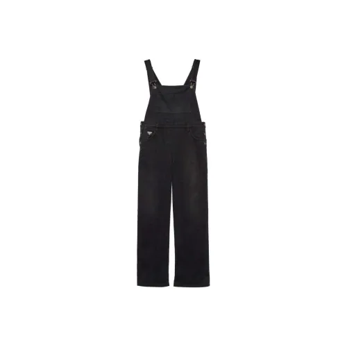 PRADA Triangle logo Denim Jumpsuit