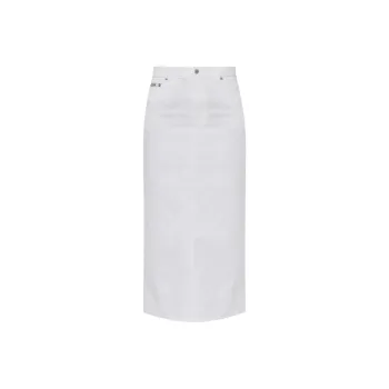 MOSCHINO Logo Embroidered Midi Pencil Shirt