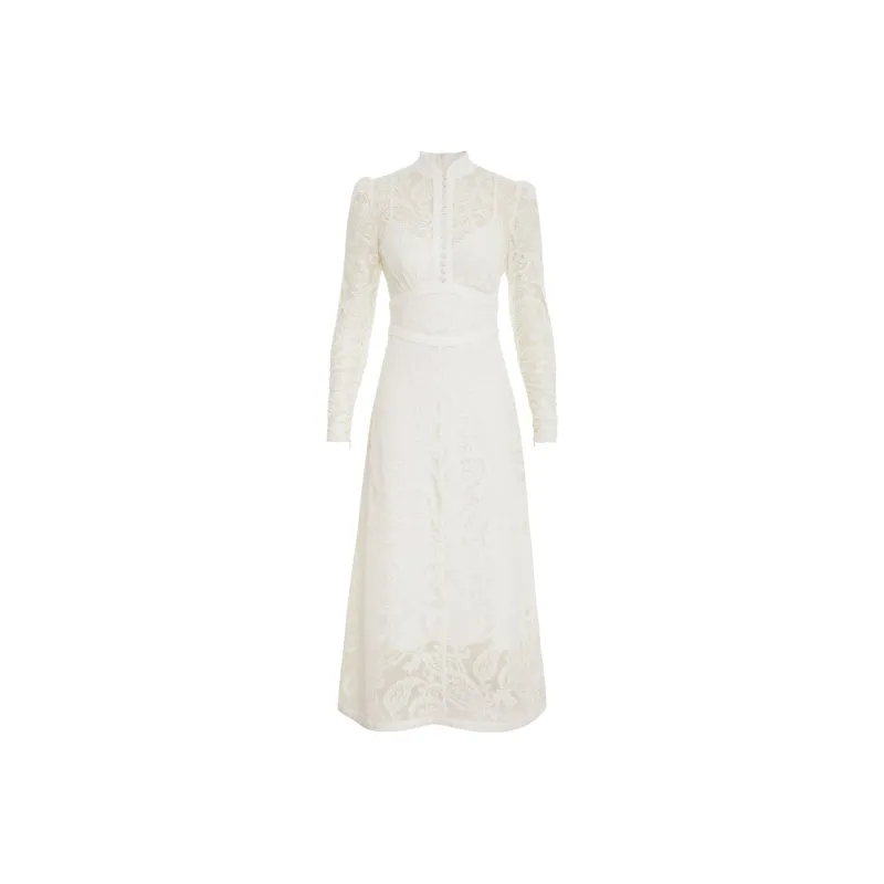 Zimmermann Long-Sleeved Dresses Women's White-0