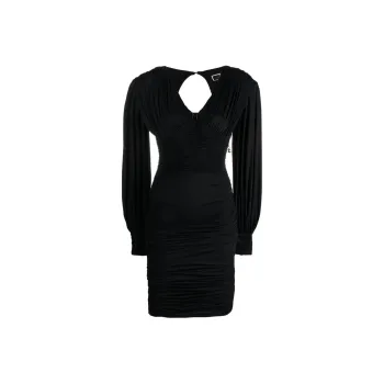 Elisabetta Franchi Long-Sleeved Dresses Women's Black