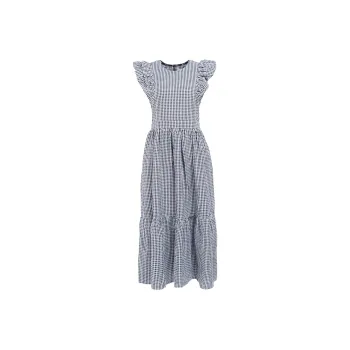 BARBOUR Thistle Midi Dress Sleeveless Dress Women's Blue