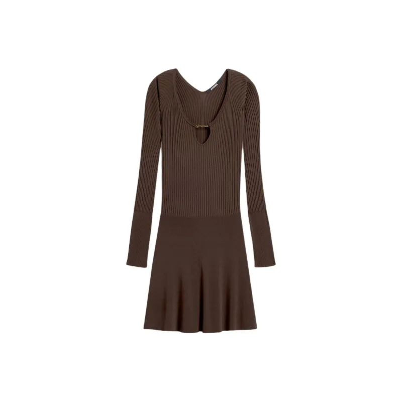 Jacquemus Pralù Long Sleeve Mini Dress-0
