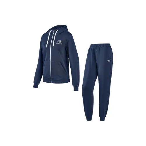 Skechers Basic Sports Series Casual Suit Women's Navy Blue