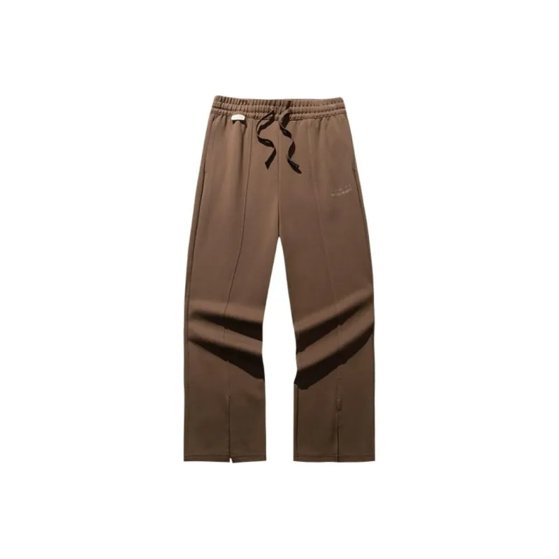 Anta Life Collection Knitted Sports Pants Women's Cabernet Brown-0