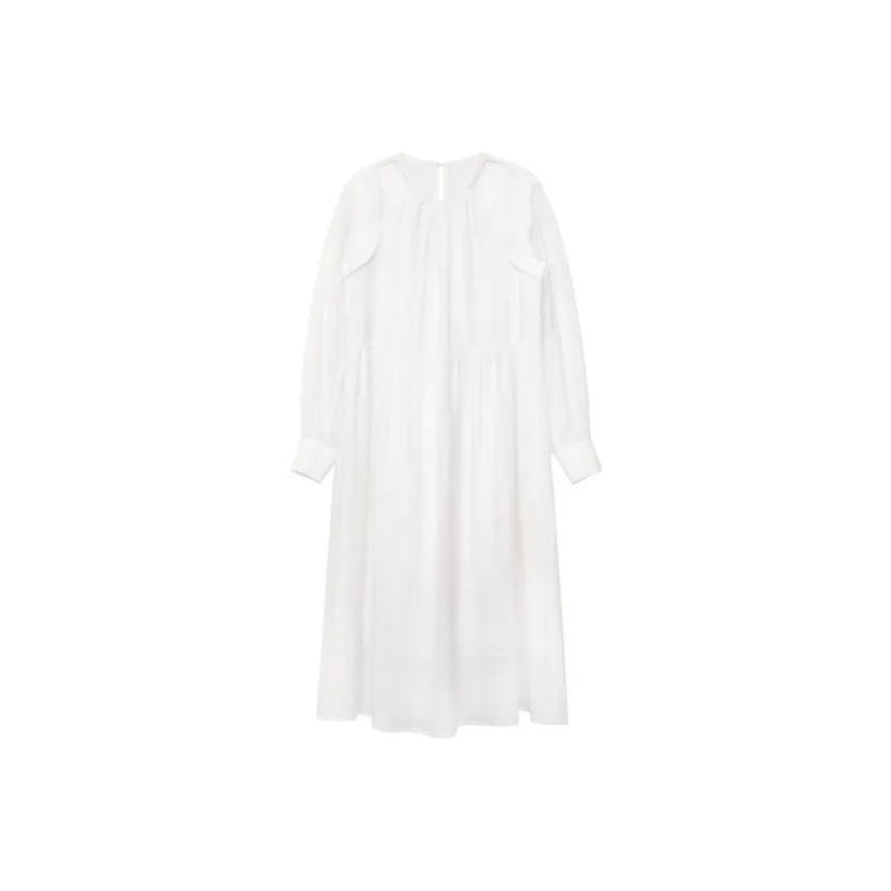 Boutique By Babymoon Long Sleeved Dress Women's White-0