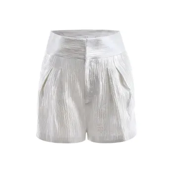 IRO NIGHT Casual Shorts Women's Silver