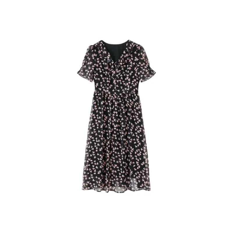 XWI Short Sleeved Dress Women's Black-0