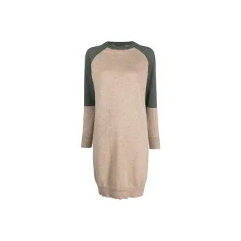 Lorena Antoniazzi Colour block Cashmere Knitted Dress