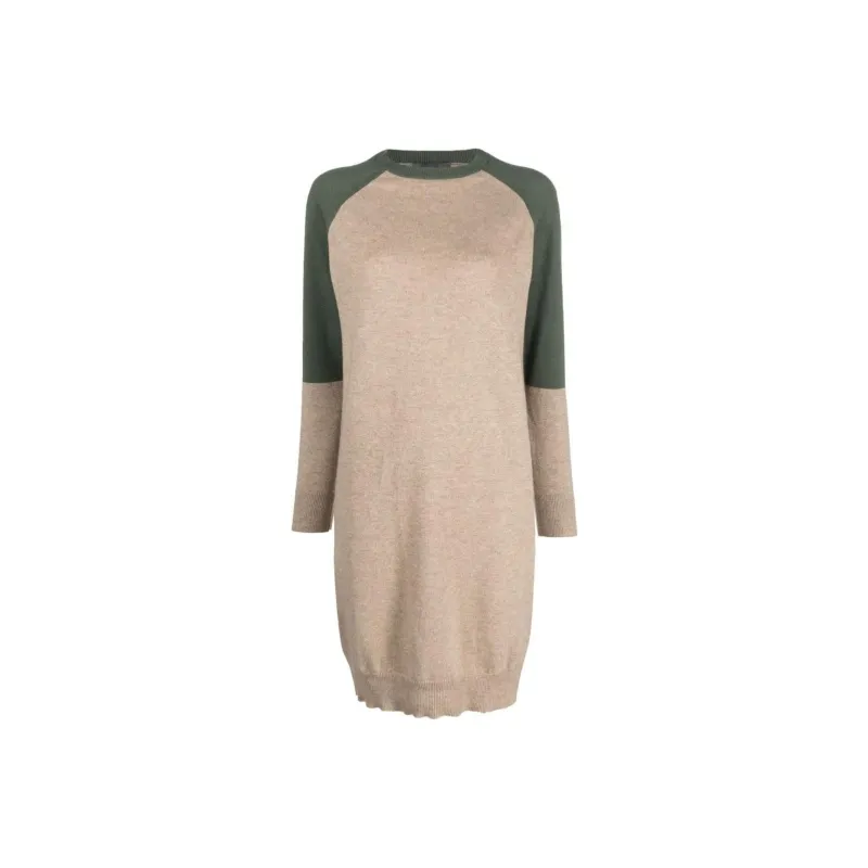 Lorena Antoniazzi Colour block Cashmere Knitted Dress-0
