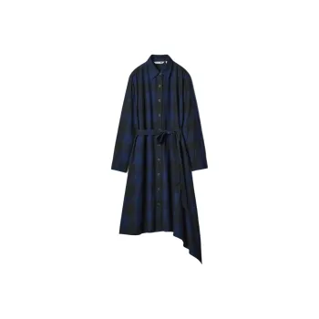 Jw Anderson X UNIQLO JWANDERSON Co-brand Long-Sleeved Dresses Women's Dark Blue
