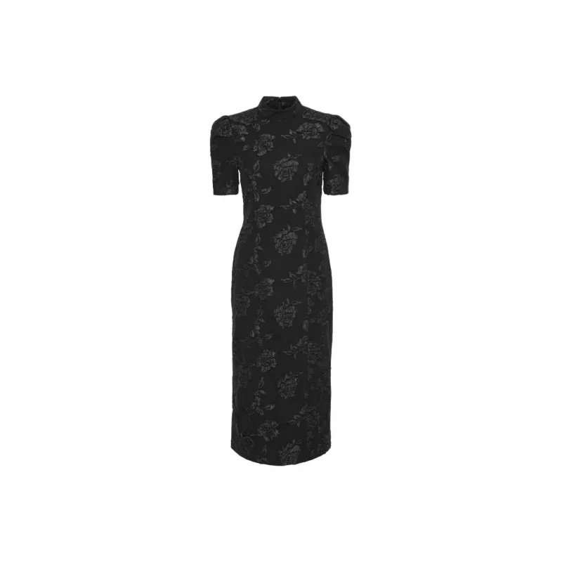 Rotate Jacquard Midi Dress-0