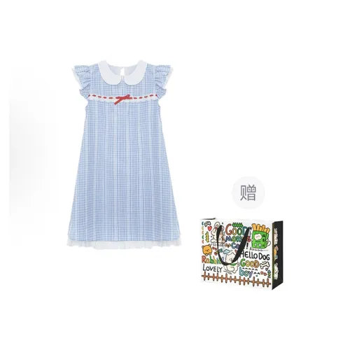 Pzhk Short Sleeved Dress Women's Blue